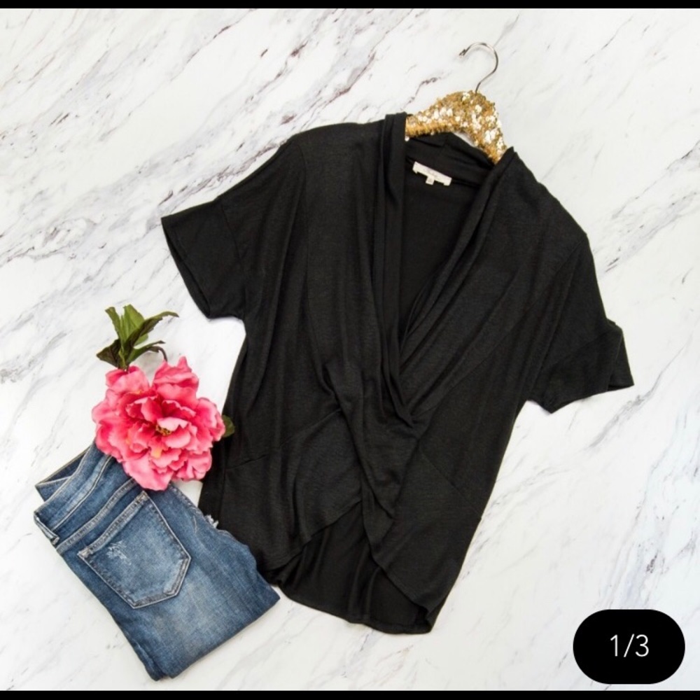Black Overlay Top